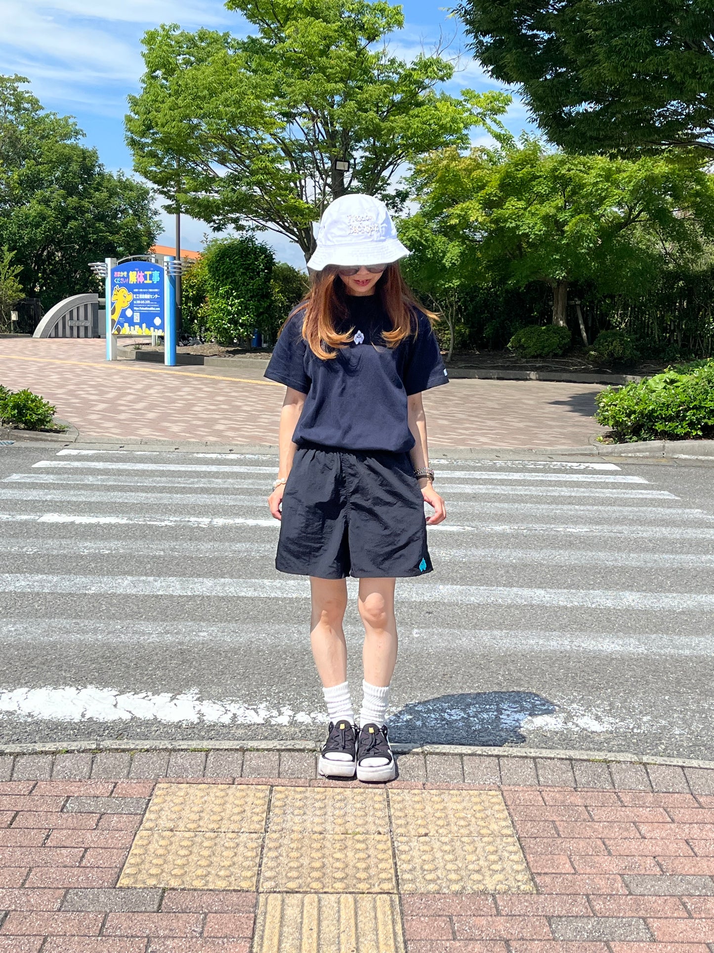 ナイロンハーフパンツ