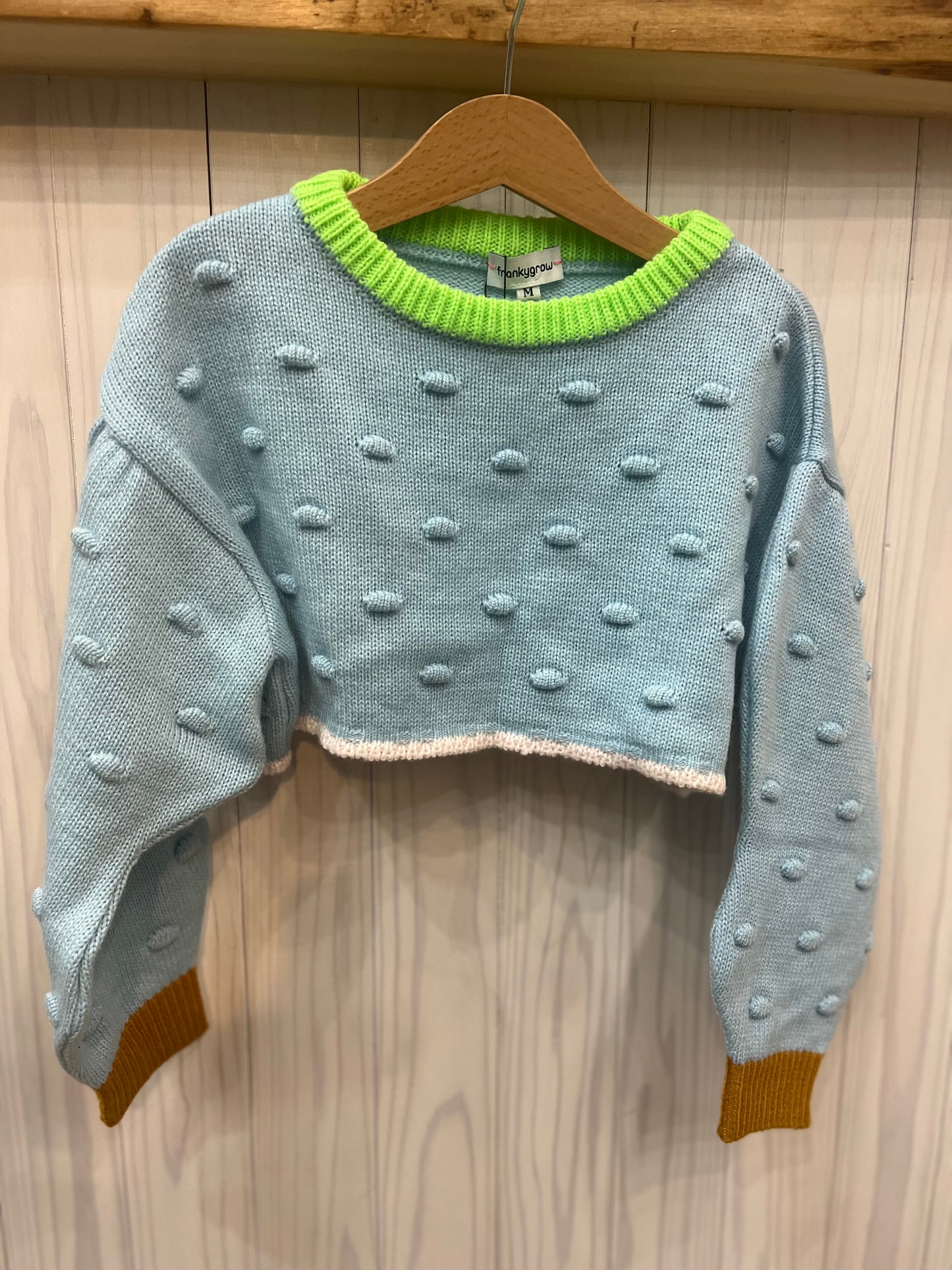 franky grow ショート丈ニット