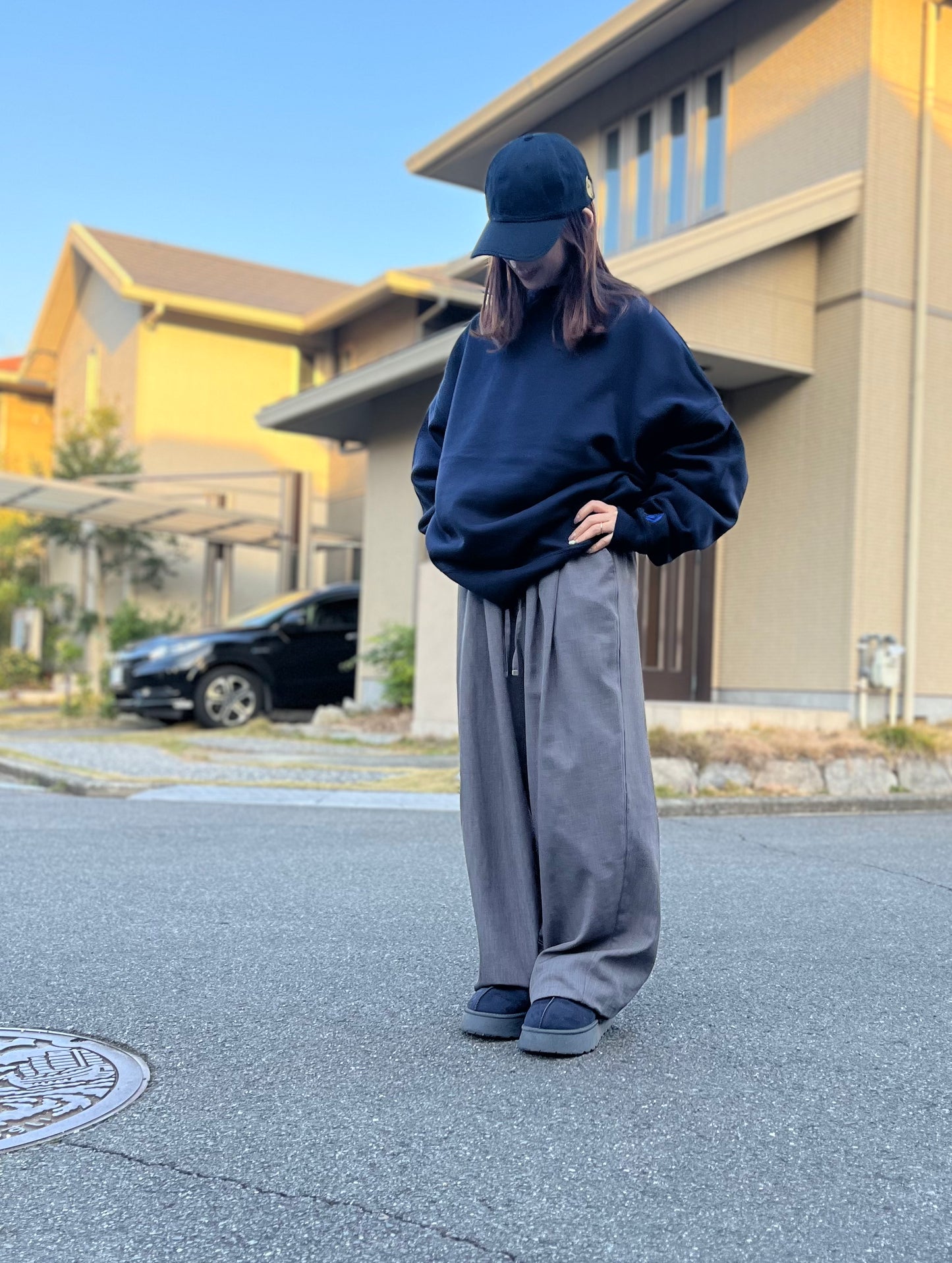 ビックシルエットトレーナー 裏起毛