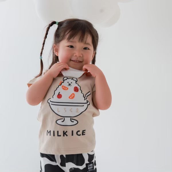 しろくまアイス 半袖Tシャツ